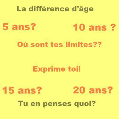 La différence d'age